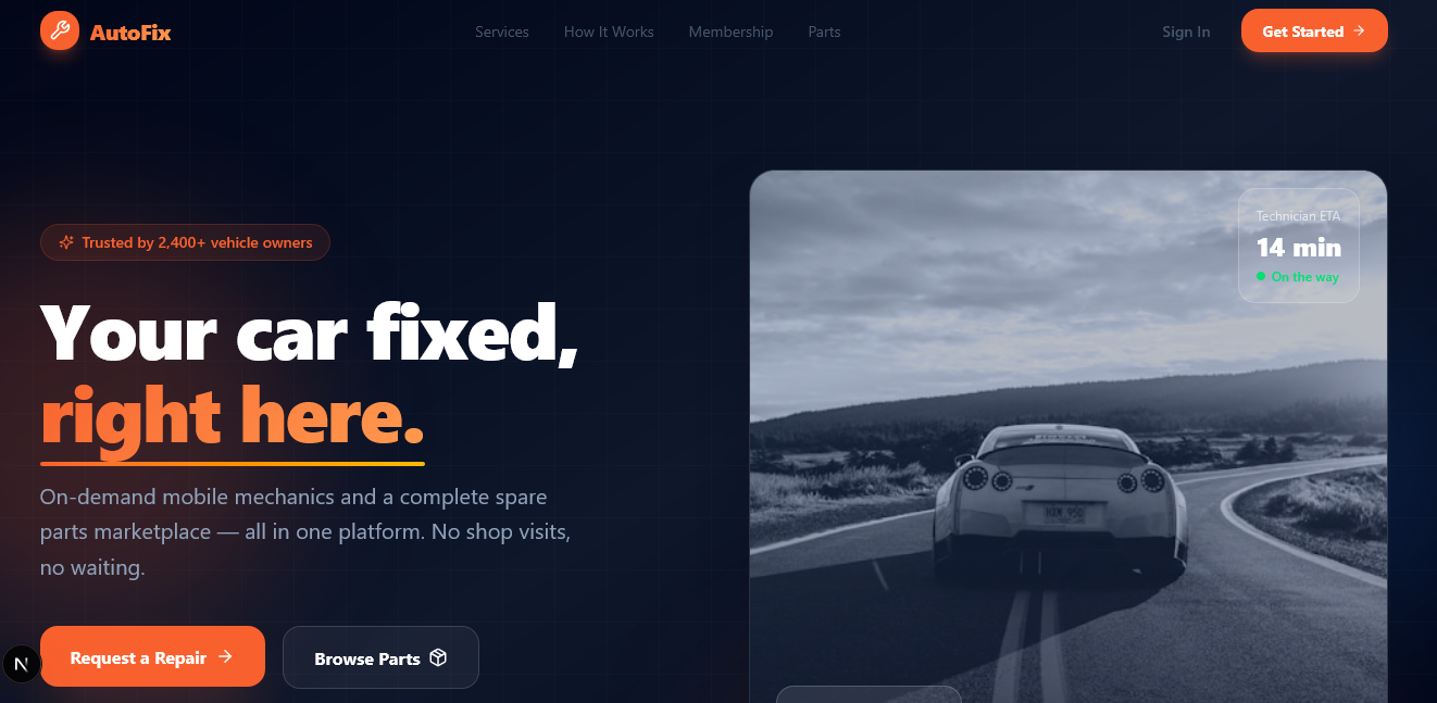 AutoFix — Car Service Platform